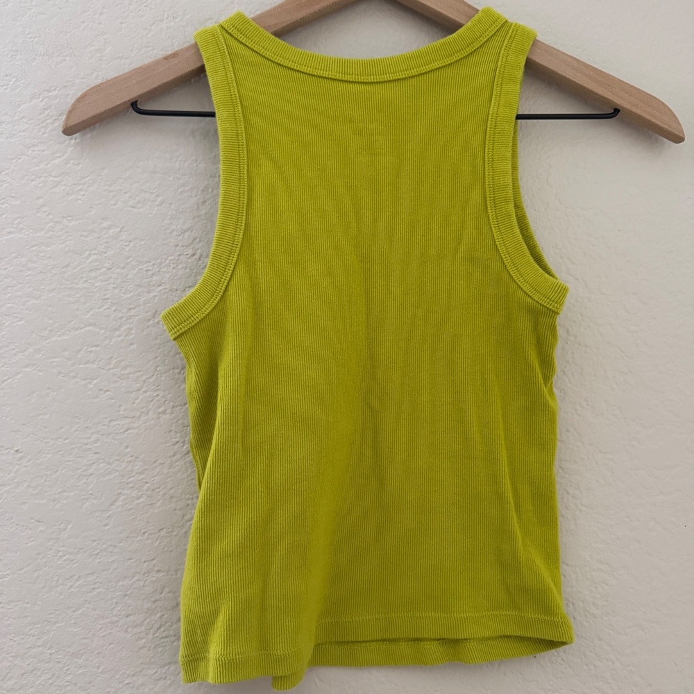 A New Day Starfish Tank Top Cropped Ribbed Beach Embroidered Knit Slim Fit - Picture 5 of 9